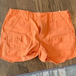 Orange Frame denim shorts. Worn once.